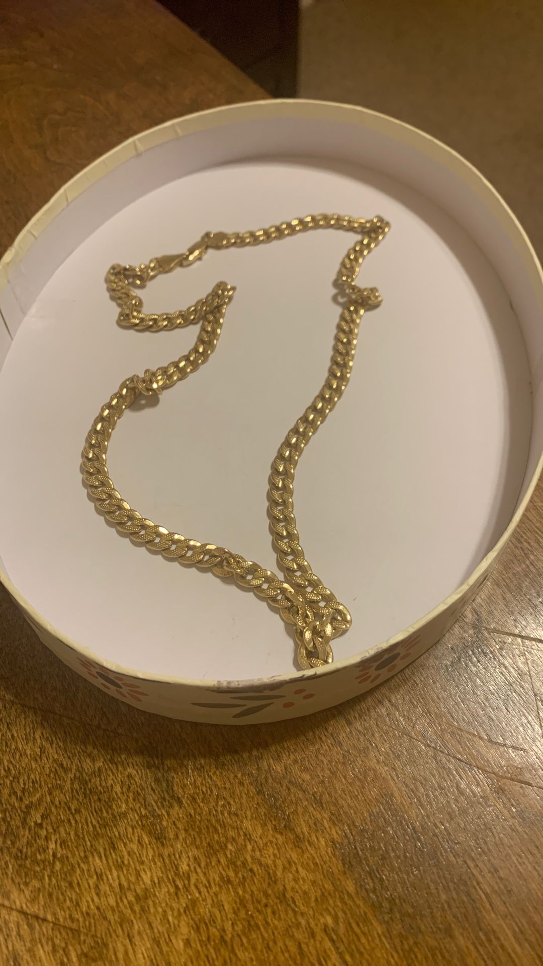 14KT Heavy Gold-Plated Link Chain. Mint. ON SALE NOW