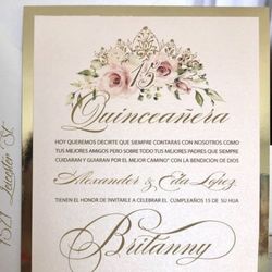 Quinceañera Invitations . Sweet Sixteen