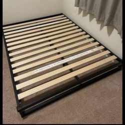 Queen Sized Metal Platform Bed Frame