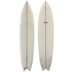 8'0" Woodin Surfboards "Little Wing" - Lightly-Used Custom Midlength Step-Up Fish Surfbooard