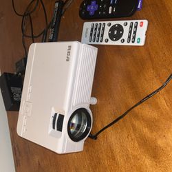 A Projector  And Roku 