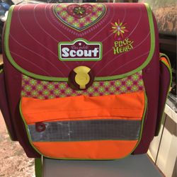 scout backpack Pink heart