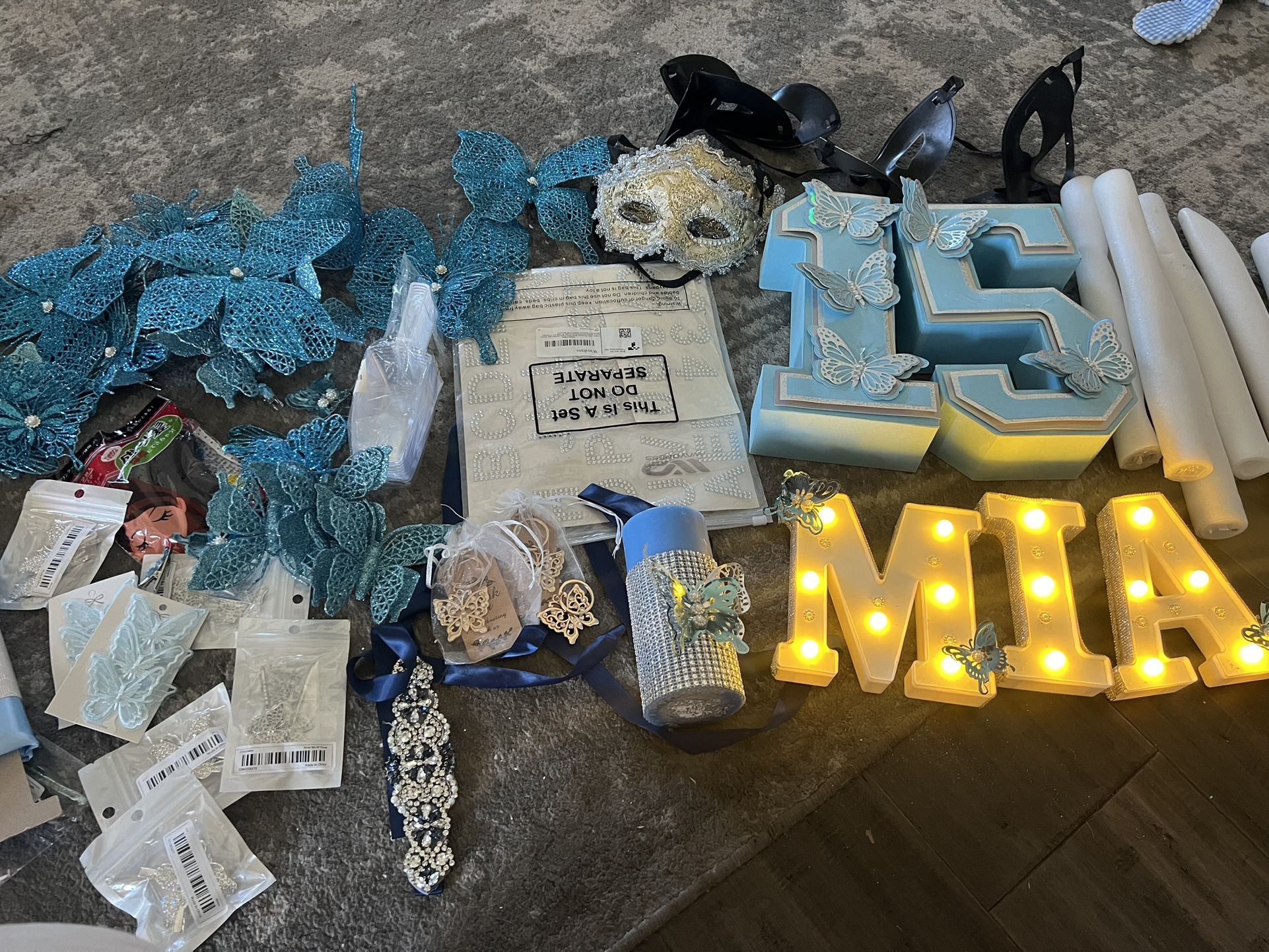 Party Decor Left From QuinceaƱera