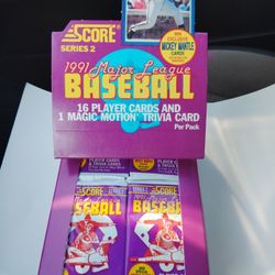 1991 Score Baseball Cards Series #2 - New Pack! 