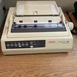 Okidata Microline 320 Dot Matrix Printer – WORKING – 9 Pin – Clean – Tractor Feed