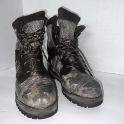 Rocky Camo Boots Gore Tex Bigfoot Thinsulate Size 10 Wide Steel Toe