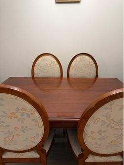 Wooden Table with 4 chairs