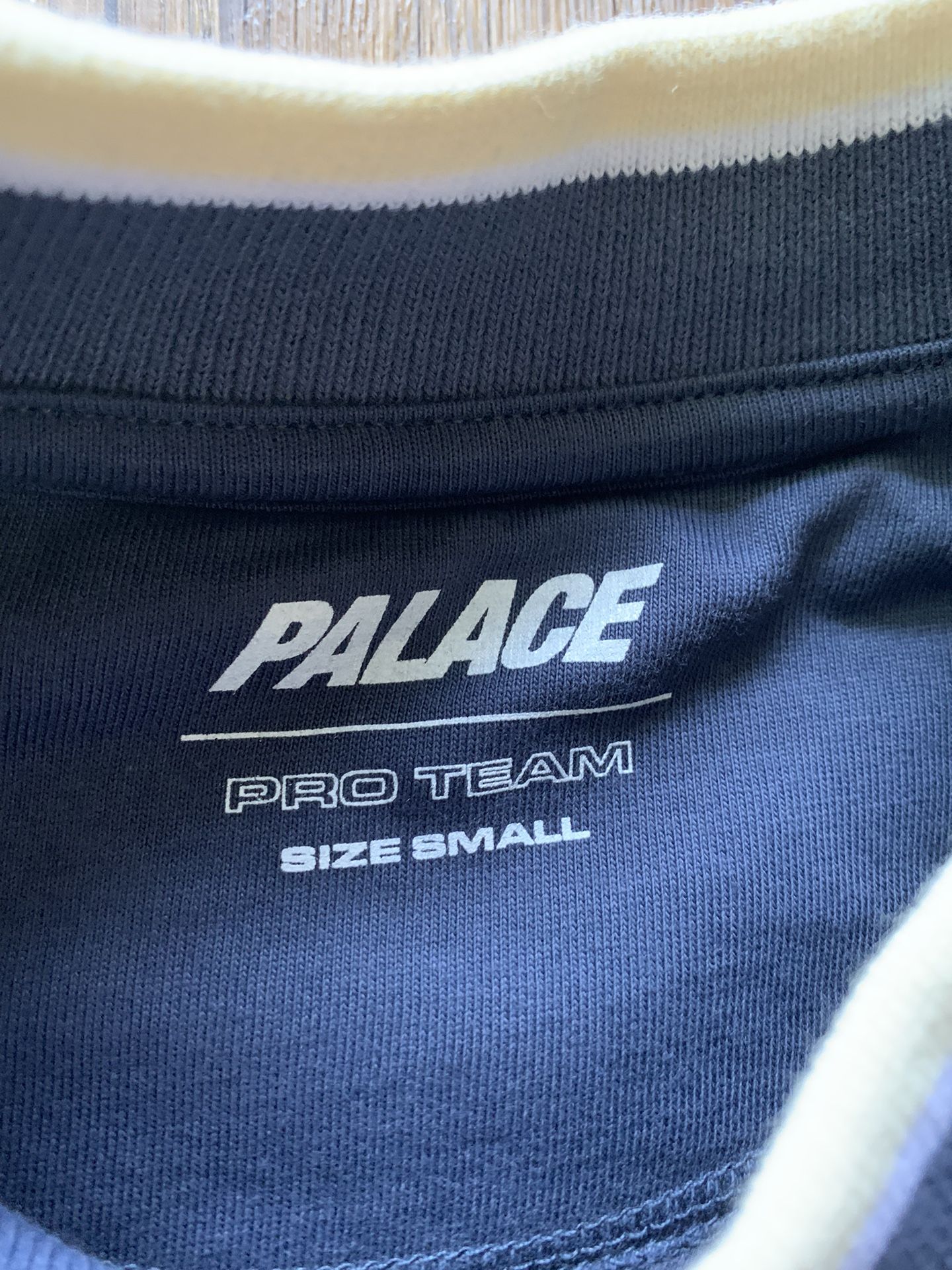 Palace Star Script Crew Neck Navy Size Small