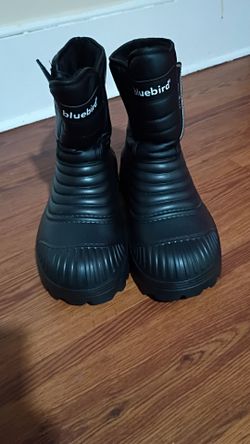 Blue bird men's black waterproof winter boots