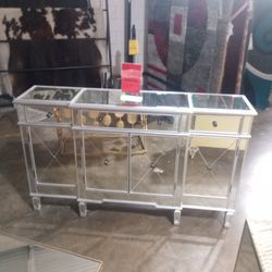 Huge Mirror Accent Cabinet ( Ask For Jose)