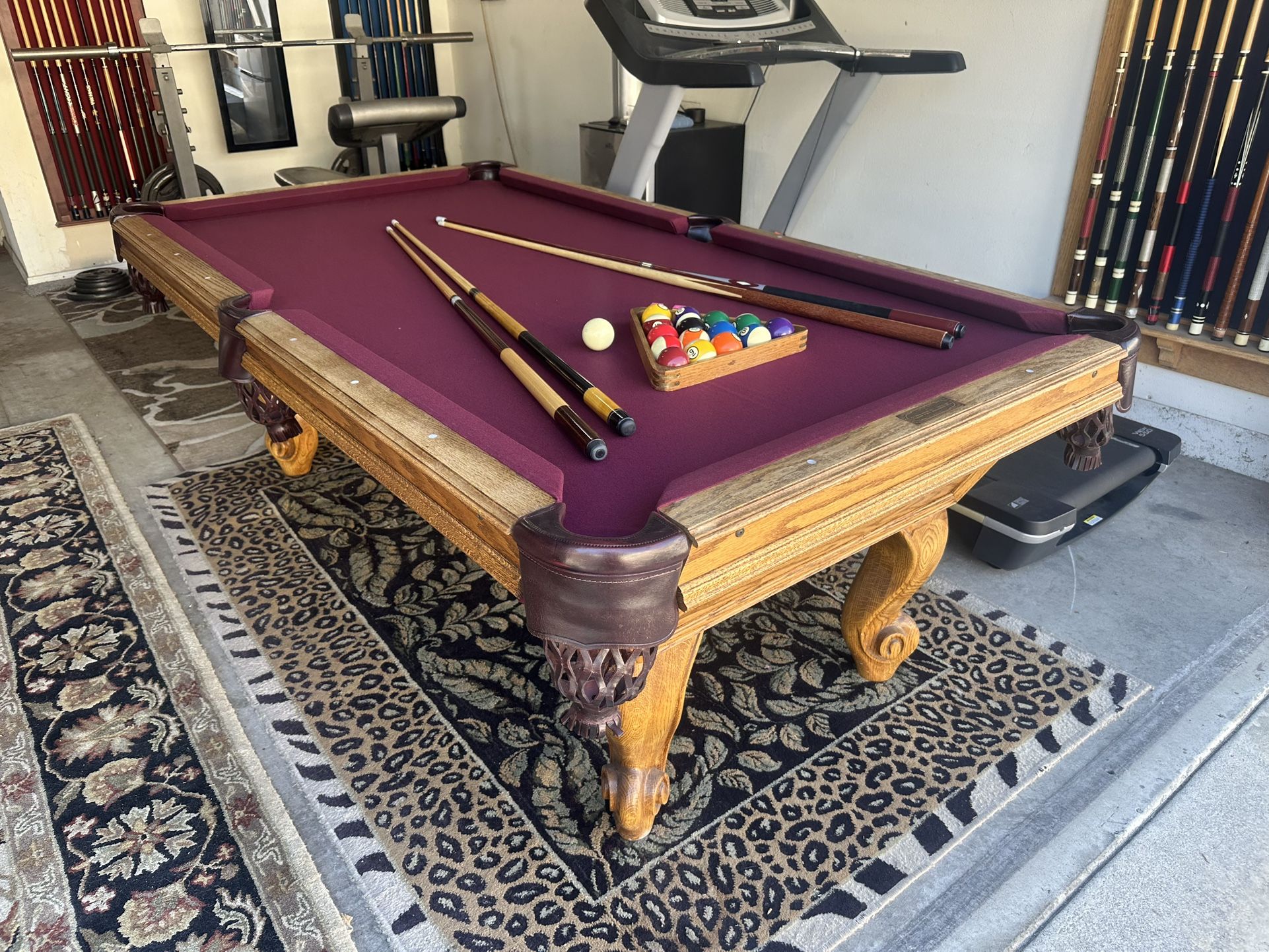 Classy 7’ Billiard Pool Table - Brand New Felt - Can Deliver!