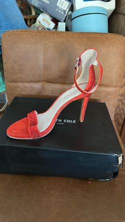 Kenneth Cole Red Sparkle Heels