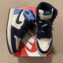 Air Jordan 1 Retro High 'Obsidian' Size 7