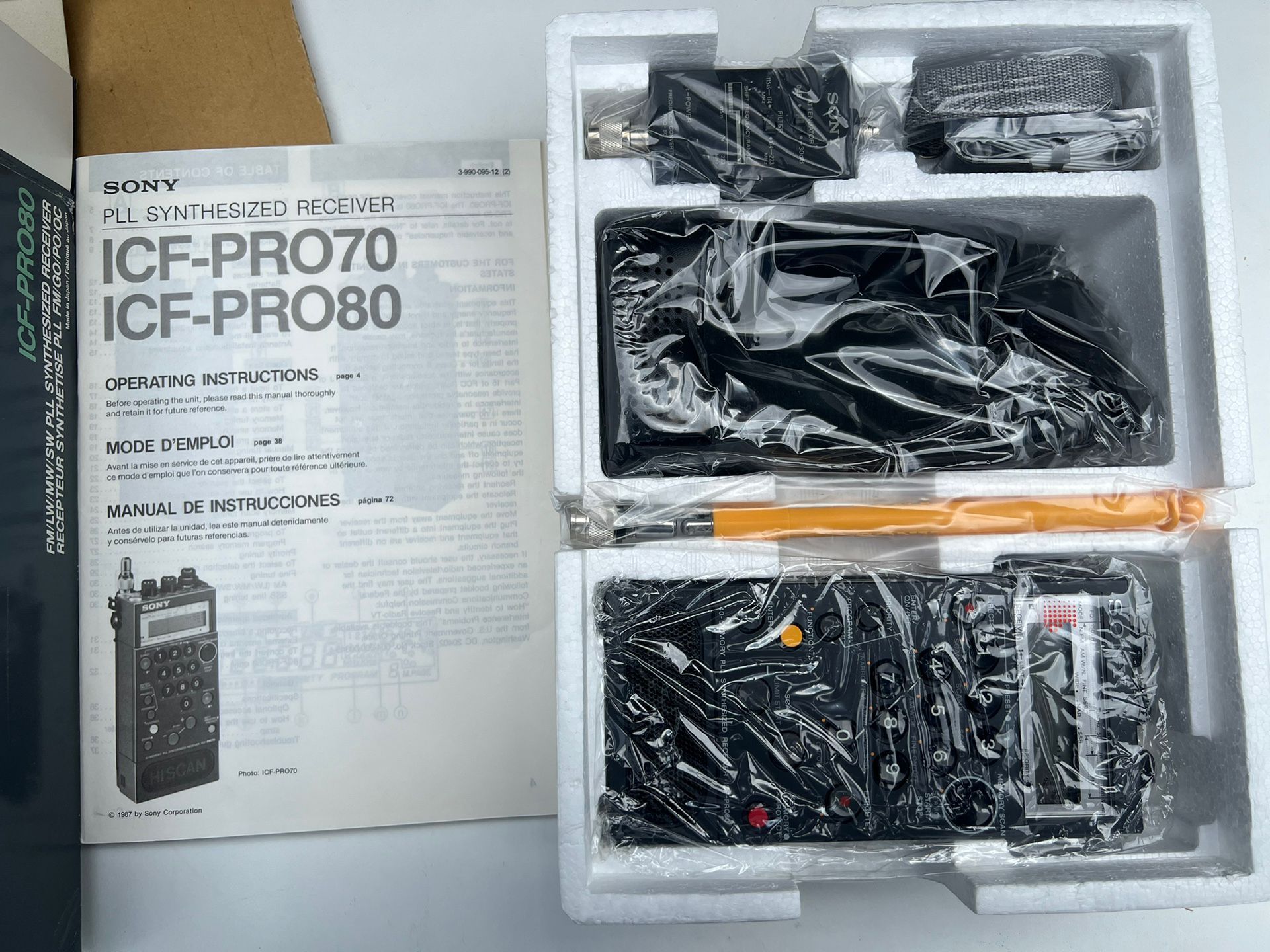 SONY ICF-PRO80 PLL Synthesizer Receiver FM / LW / MW / SW