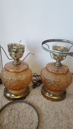 Vintage glass lamp