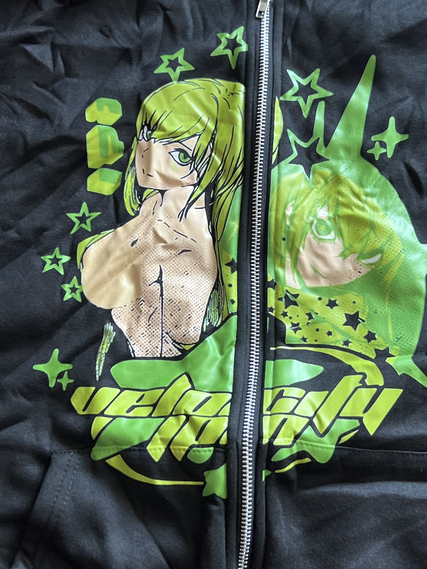 Black graphic Hoodie