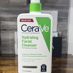 CeraVe Hydrating Facial Cleanser, 19oz
