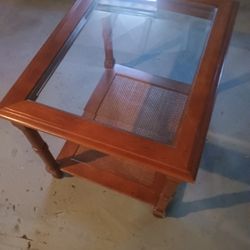 Glass Top End Tables 