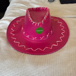 Pink Cowboy Hat Light Up
