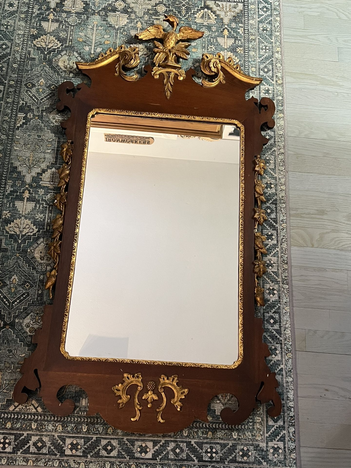 18TH CENTURY CARVED MIRROR