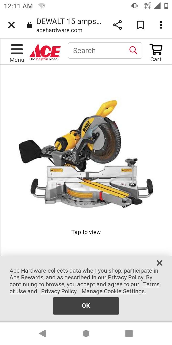 DeWalt 12 In Double Bevel 12 In Sliding Miter Saw