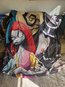 Jack and Sally Full size bed cover  with one pillow case