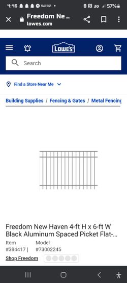 Freedom Fence Pannels And Post