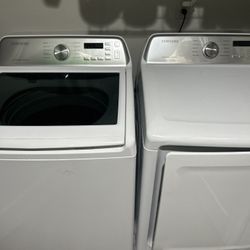 Samsung Top Load Washer & Electric Dryer
