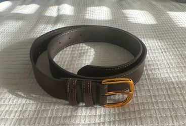 CIDER Brown Belt with Gold Buckle - NEW