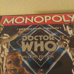 Doctor Who Monopoly: Villains Edition - NEW