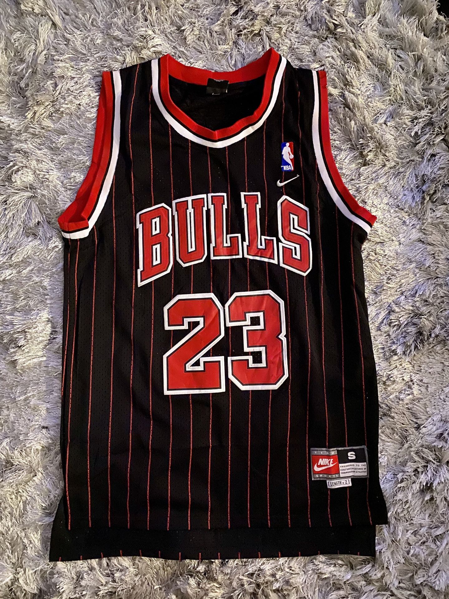 Michael Jordan Pinstripe Chicago Bulls Jersey LAST DANCE