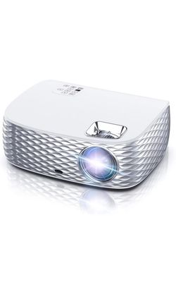 Projector, HD Video Projector Native 1920x1080P, Outdoor Movie Projector 9500L 300'' Touch Keys Home Theater Projector with 50000 Hrs Lamp Life, Suppo