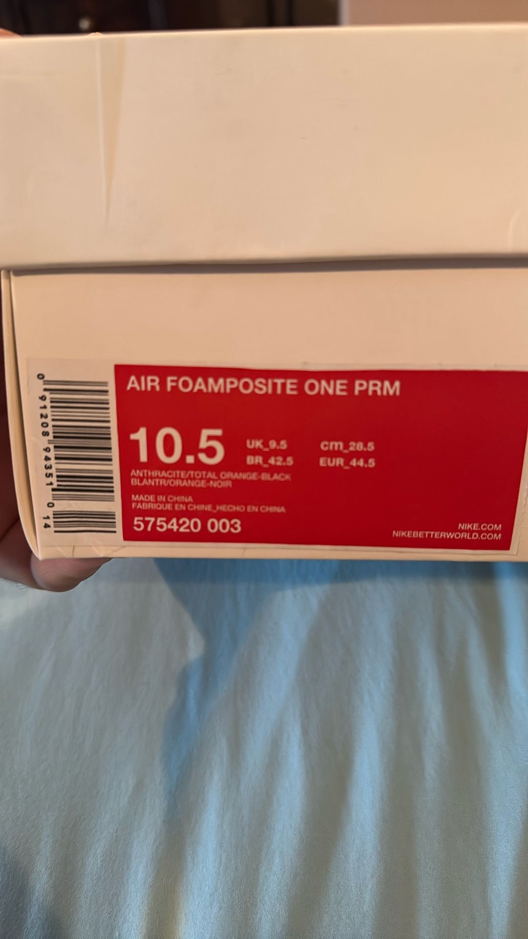Safari Nike Foamposite Size 10.5
