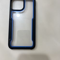 Nice Clear And Blue Case For iPhone 13 Pro Max