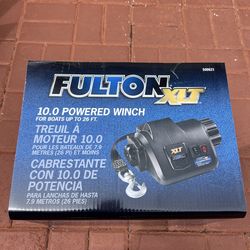 New Fulton XLT Marine Trailer Powered Electric Boat Winch Powered 10,000 lbs