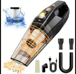 Handheld Car Mini Vacuum Cleaner -Multifunctional, Easy to Operate - Has a Variety of Accessories
