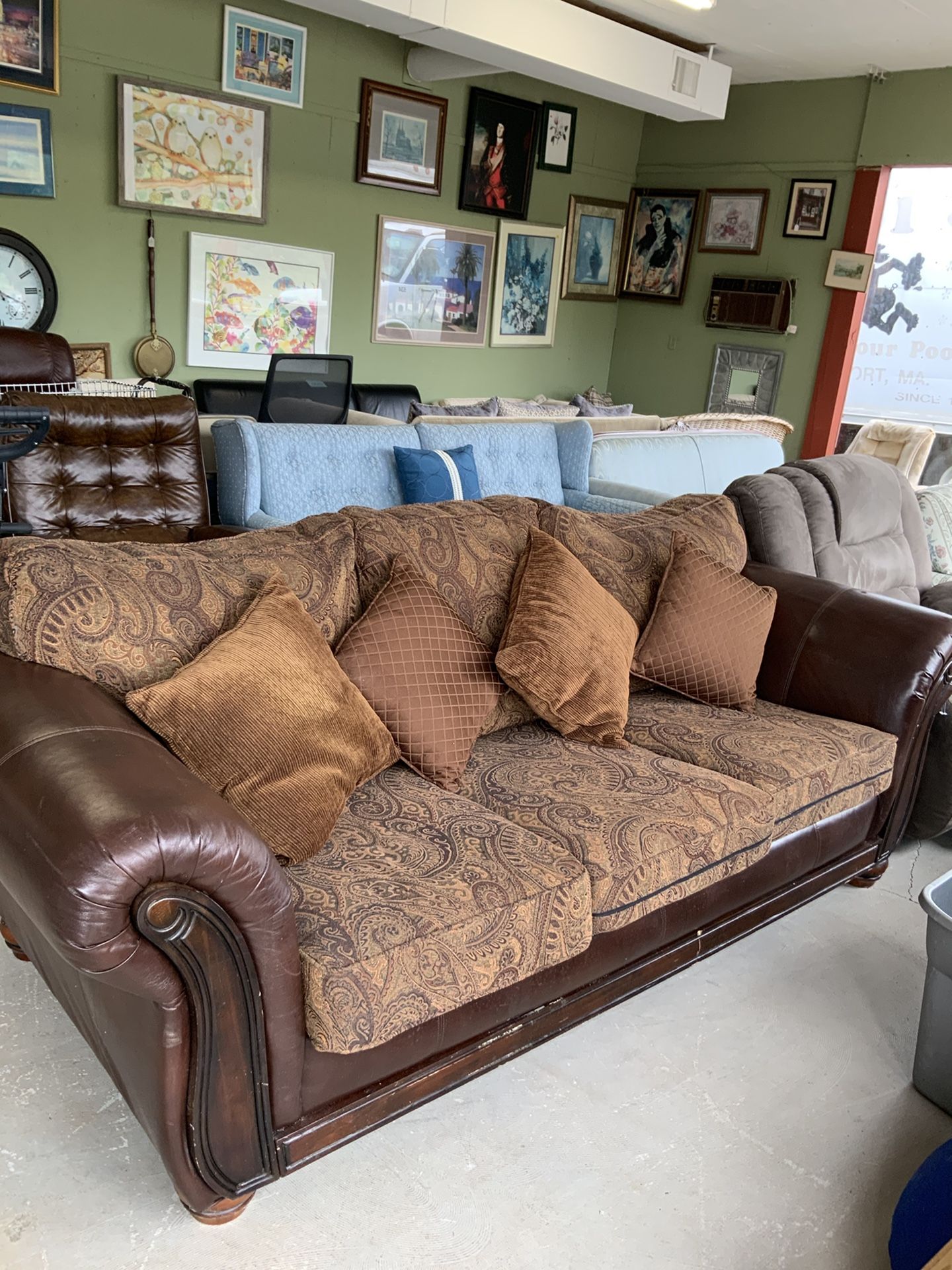Leather Couch (50% Off Price Listed)