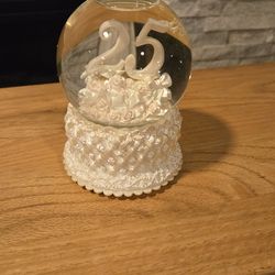 Musical 25th anniversary snow globe