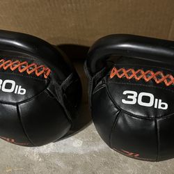 Pair Of 30 Lb Bionic Body Soft Kettlebell ( New )