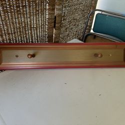 5.5” x 28” hand made custom coat rack