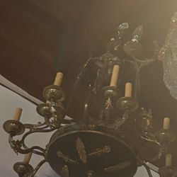 Spectacular Grand Gorgeous Vintage French Empire Chandelier 