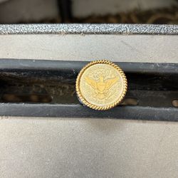 1911 Silver Quarter Ring