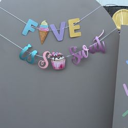5th Birthday Banner Garland 