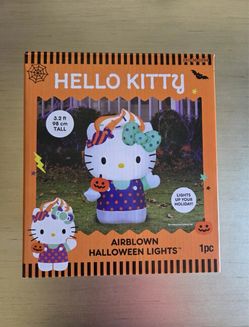 Sanrio Hello Kitty 4.5 ft Halloween Airblown Inflatable Light Up Outdoor Decor