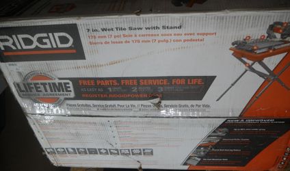 RIDGID WET SAW R4031 NEW 892328-1
