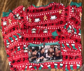 22W-24W Fleece FRIENDS PJs w/Buttflap