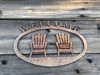 New- steel cut signs