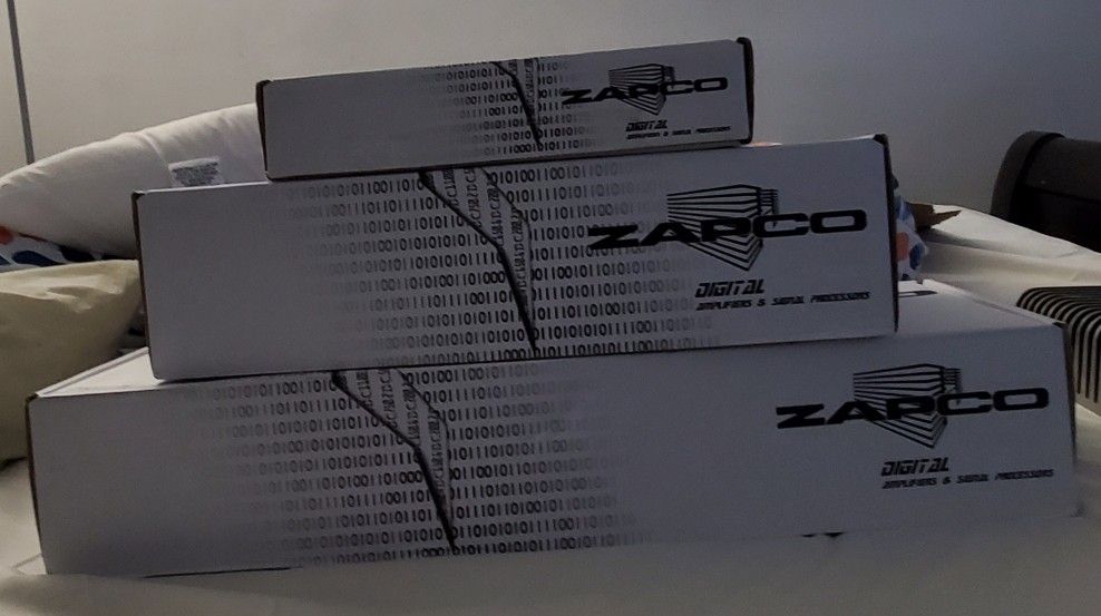 3-Zapco Amplifiers 500.1, 360.4 And Processor 