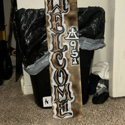 Welcome Sign Handmade 
