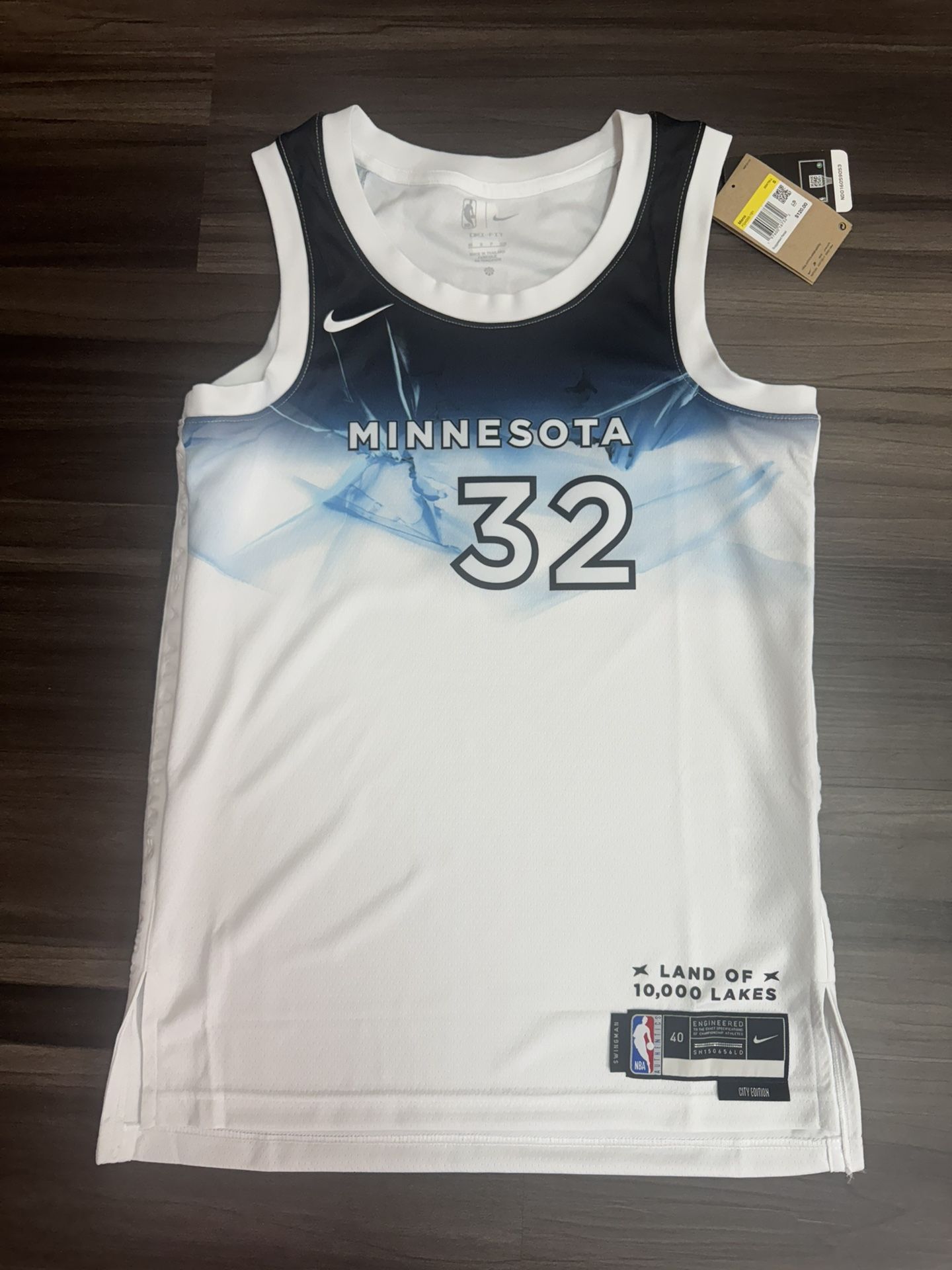 Nike Minnesota Timberwolves Karl-Anthony Towns ‘24 City Edition Jersey Sz 40 S